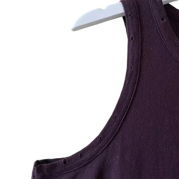 Chaser CREW NECK MUSCLE TANK Blueberry Festival Bohemian Sleeveless Womens Top S - Picture 4 of 10